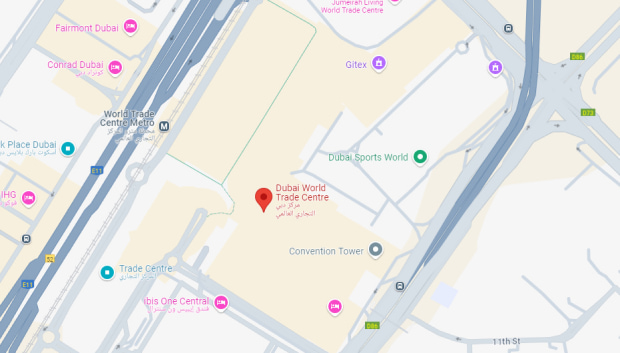 Map of Dubai World Trade Centre