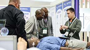 Healthcare technology and product displays at World Health Expo Johannesburg