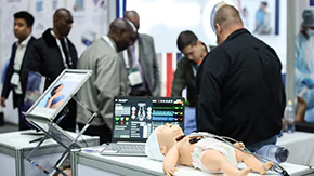 Live product demonstration at World Health Expo Johannesburg