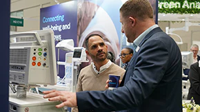 Live product demonstration at World Health Expo Johannesburg