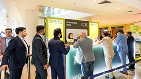Exhibit booth at WHX Labs Dubai
